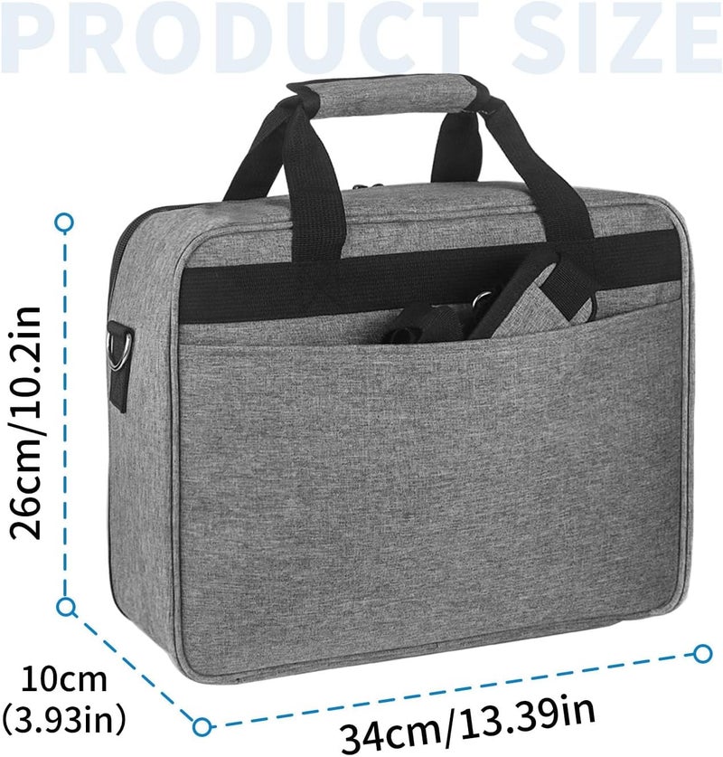 Jenlan Projector Carrying Case, Projector Bag Large Projector Carrying Case with Accessories Pockets Adjustable Shoulder Straps Portable Storage Travel Case Compatible with Most Major Projectors - Image 5